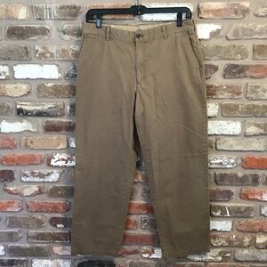 IZOD Saltwater Men's Tan Classic Khaki Chino Pants 36 X 32